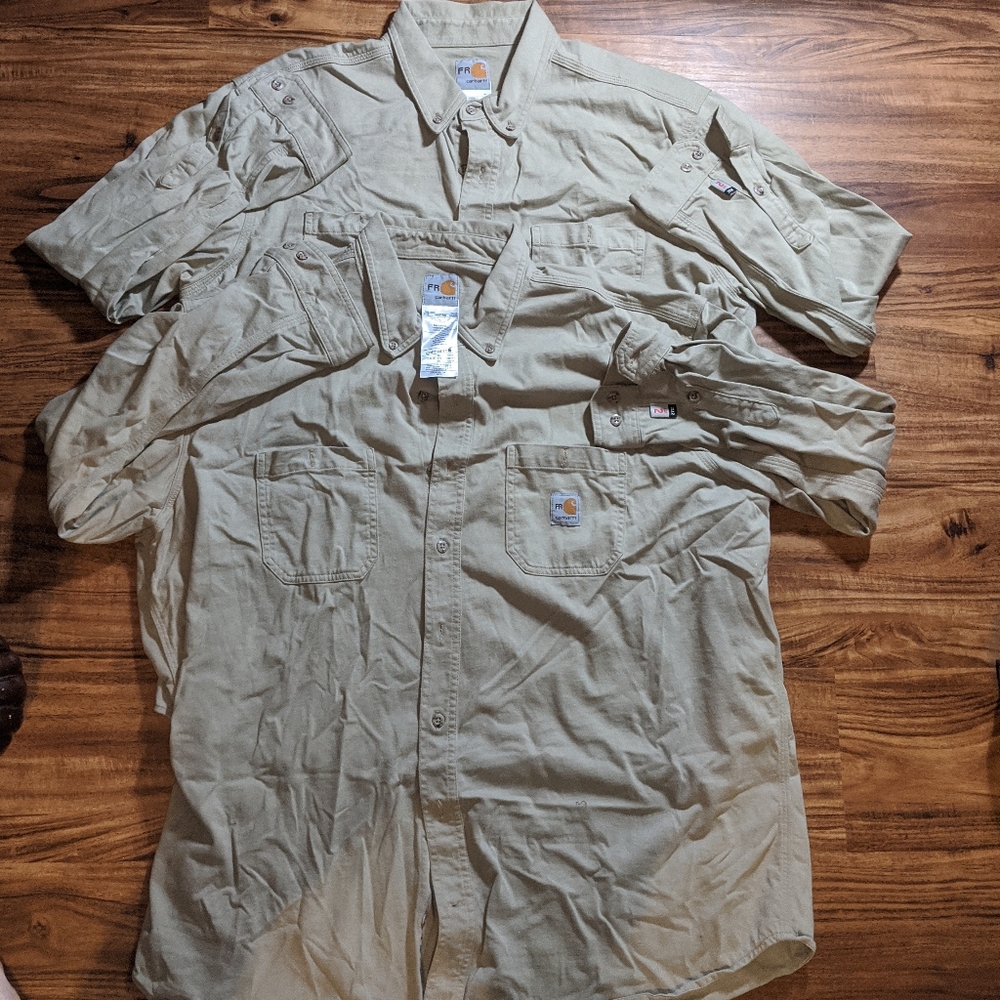 Carhartt Fr Collared Button Down Long Sleeve - image 1